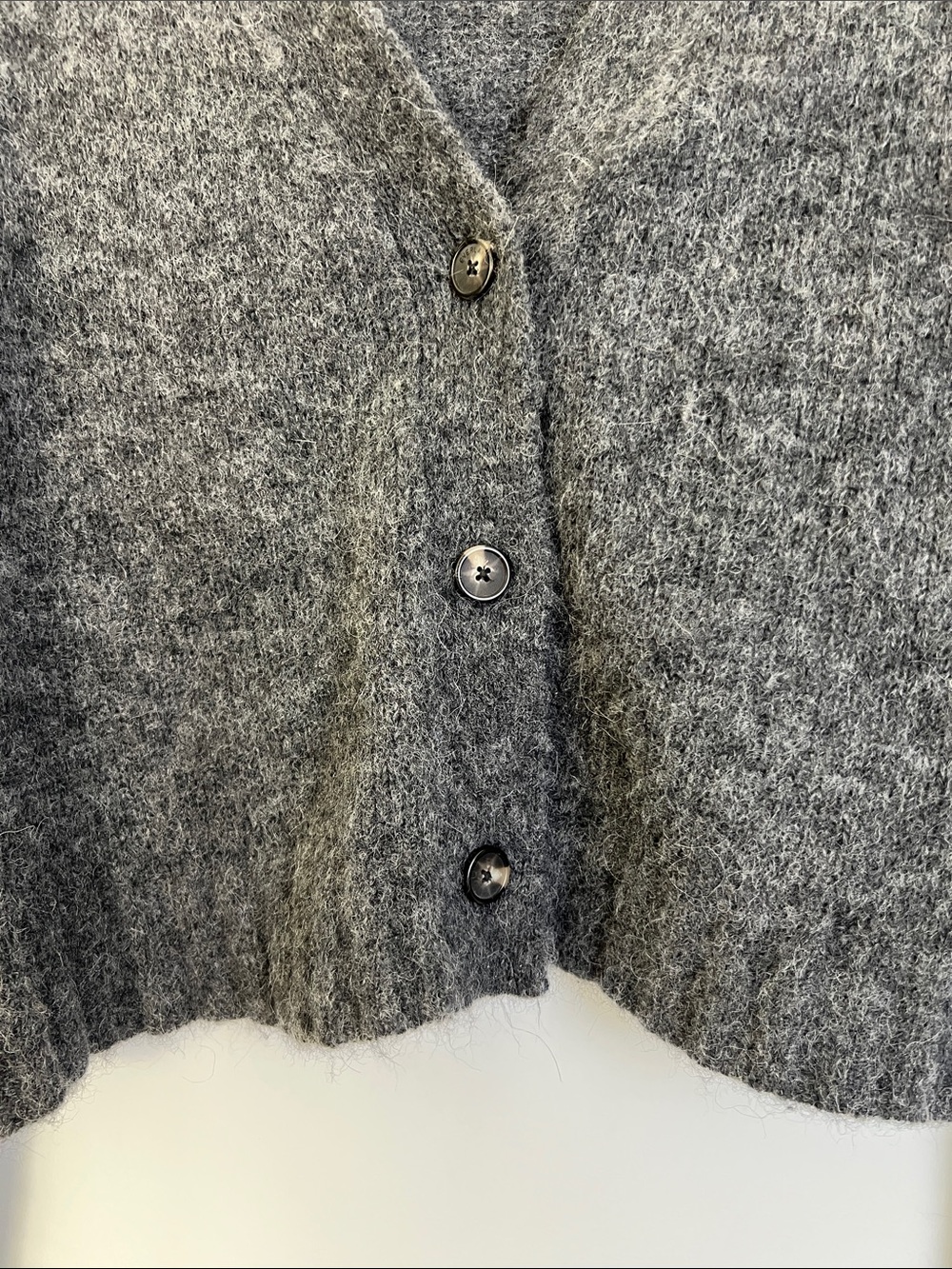 Cropped Alpaca Cardigan - Picture 3 of 7